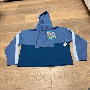 RUN DISNEY Large 2024 Disneyland Half Marathon Blue Windbreaker Jacket NWT